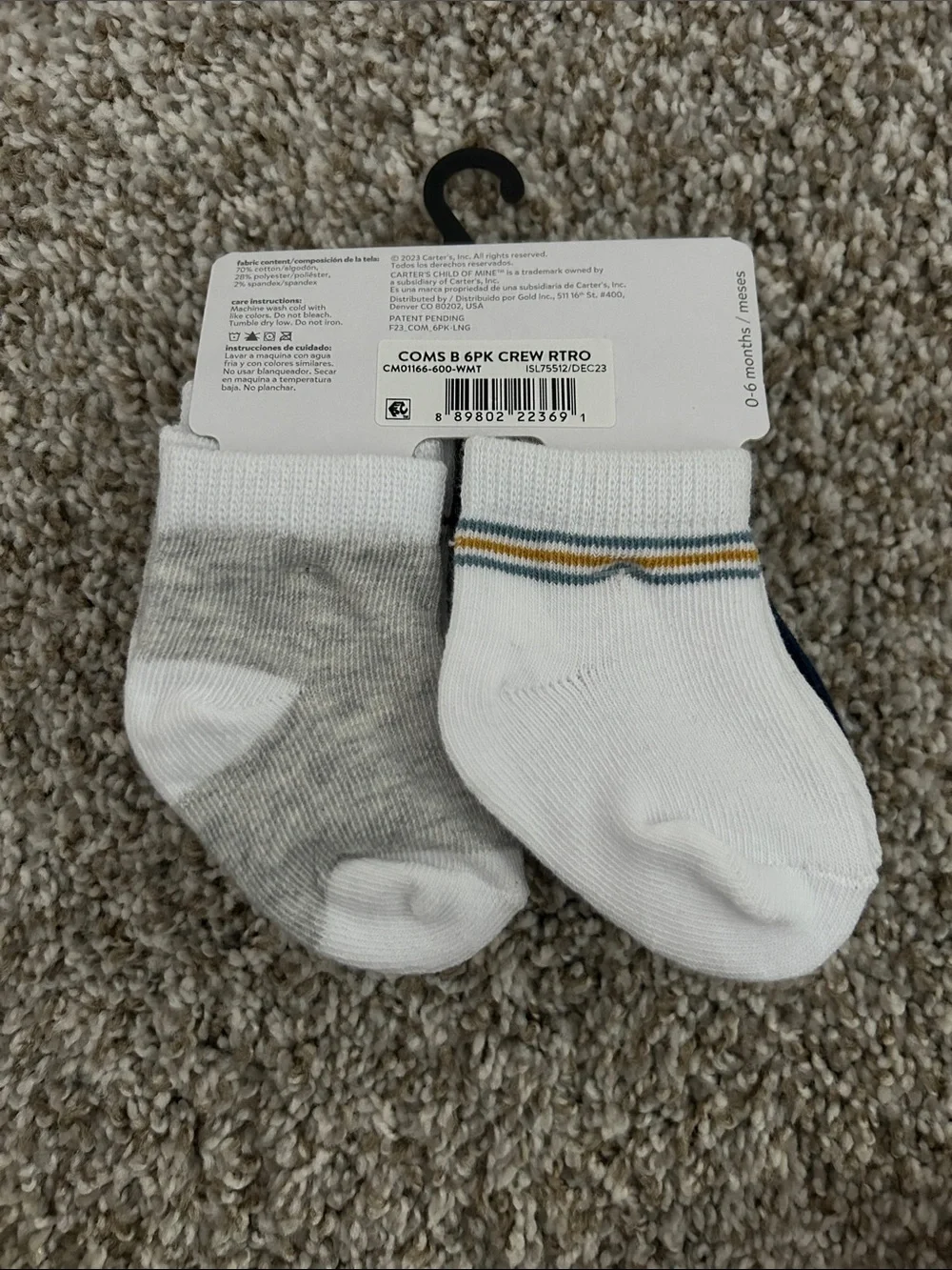 Carter's and Old Navy Baby Crew Socks